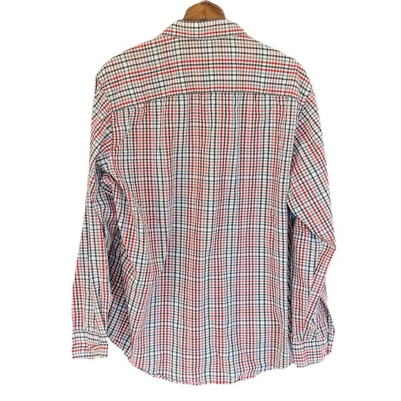 Alfani Fitted Plaid Long Sleeve Button Down Plaid Casual Button Down Shirt Sz L - Picture 3 of 7